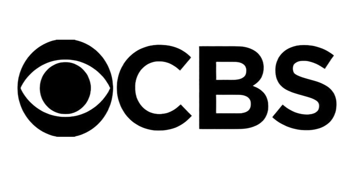 Black CBS logo on a white background